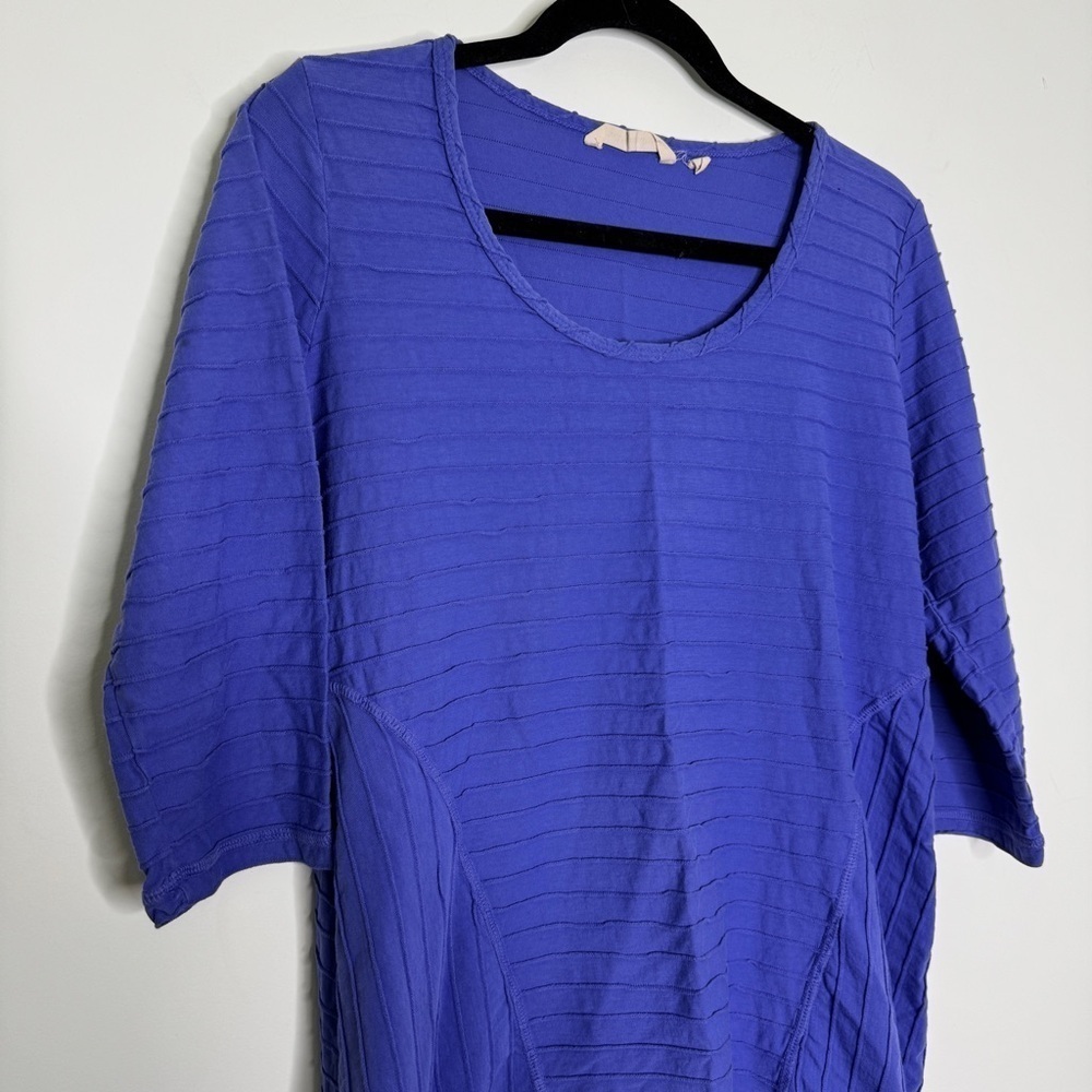 Soft Surroundings Purple Textured Top S - Picture 5 of 8